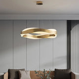 Lustres de cercle noir d'or de luxe décoration de la maison suspension pour salon Restaurant Hall lampes suspendues de plafond en acrylique