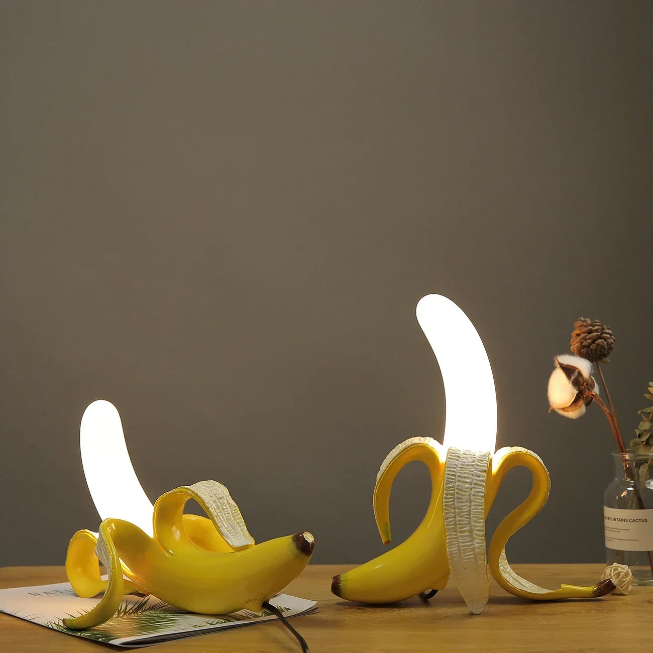 lampe à poser moderne en verre pour décoration intérieure