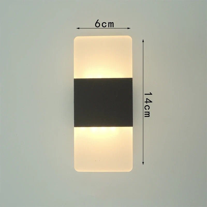 applique murale led nordique en acrylique doré brossé décoration intérieure