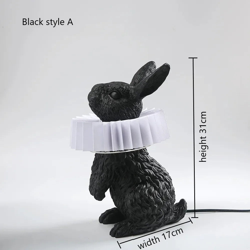 lampe de bureau lapin adorable à led pour enfants