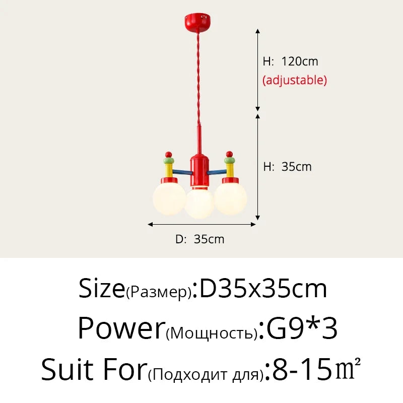 lustre led moderne pour chambre d'enfant style médiéval memphis