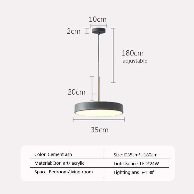 suspension led multicolore design pour éclairage intérieur moderne