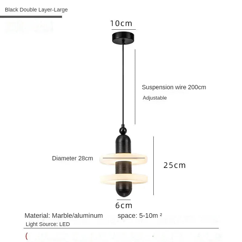 suspension en marbre naturel espagnol pour décoration élégante