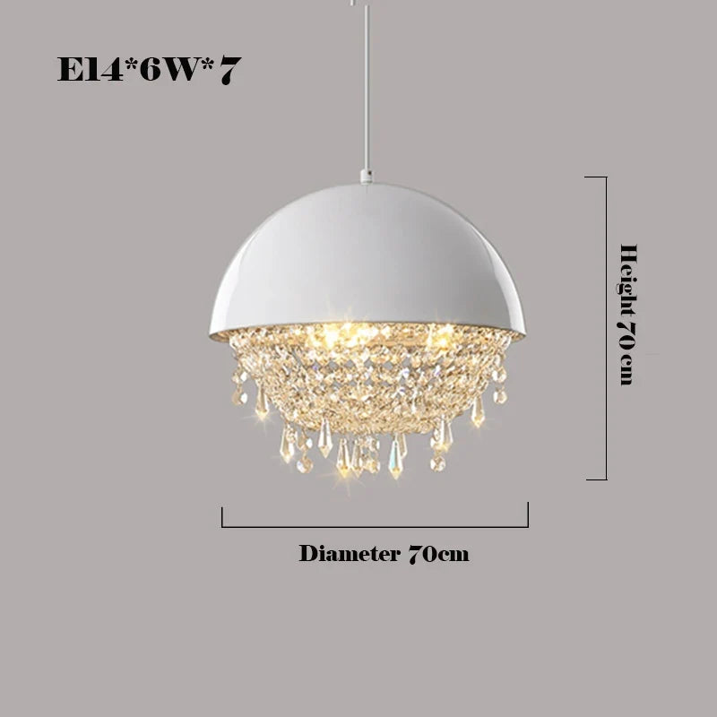 offre spéciale lustre design hémisphère suspension décorative