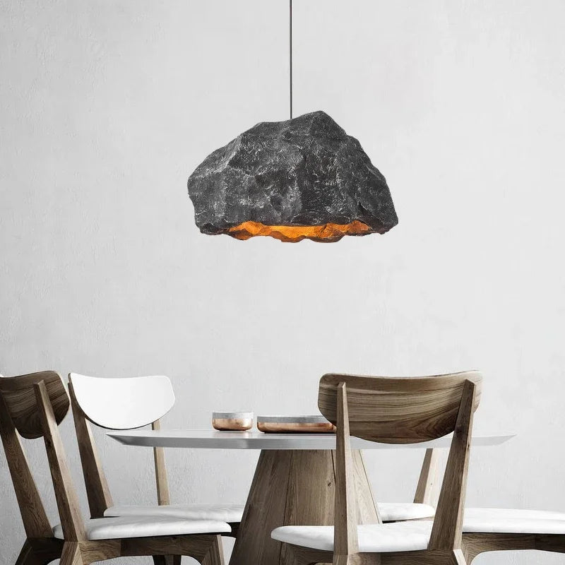 lustre design nordique en micro ciment style japonais fait main