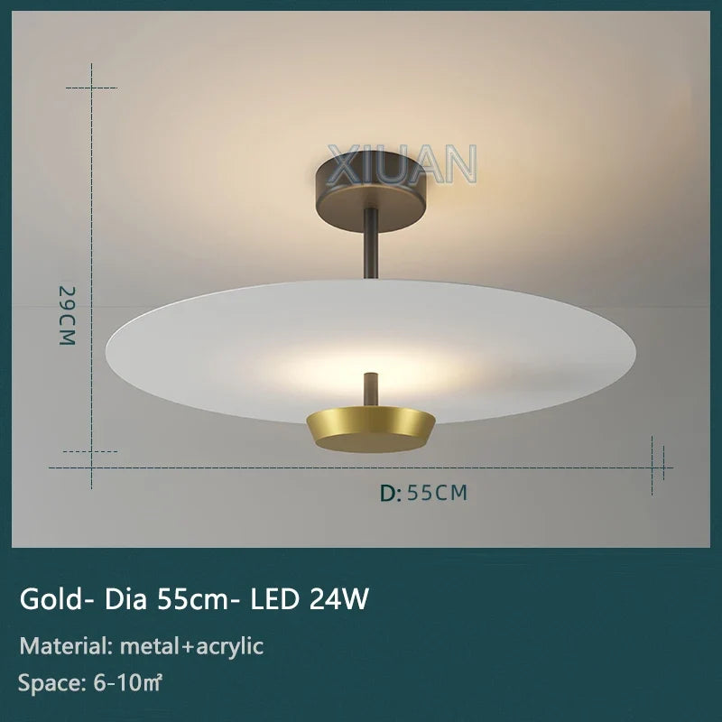 lustre rond avec télécommande gradation pour déco art salon