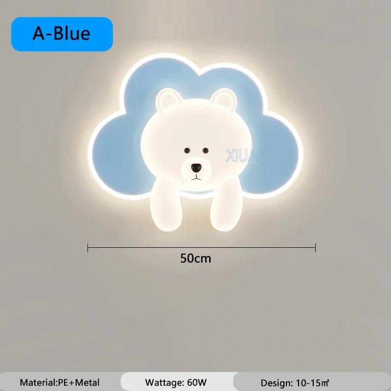 applique murale ourson nuage décoratif pour chambre enfant
