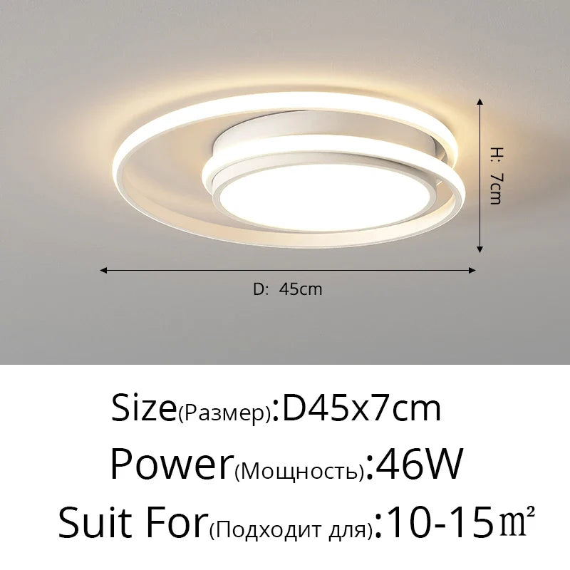lustre moderne led pour décoration intérieure nordique élégante