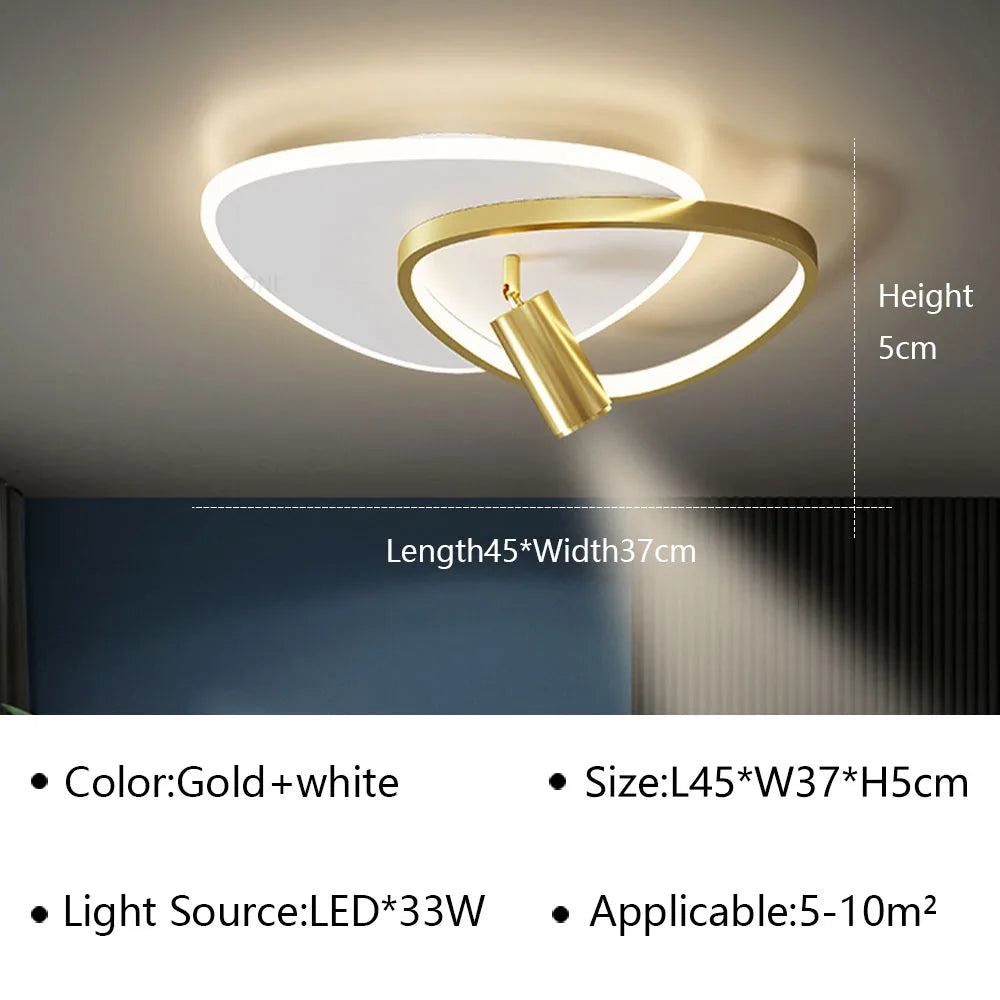 lustre intérieur moderne à leds pour décoration de la maison