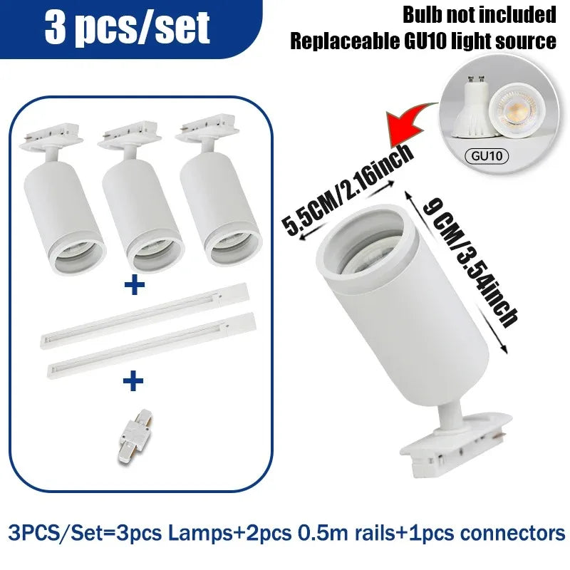 spot led décoratif pour rail de magasin intérieur