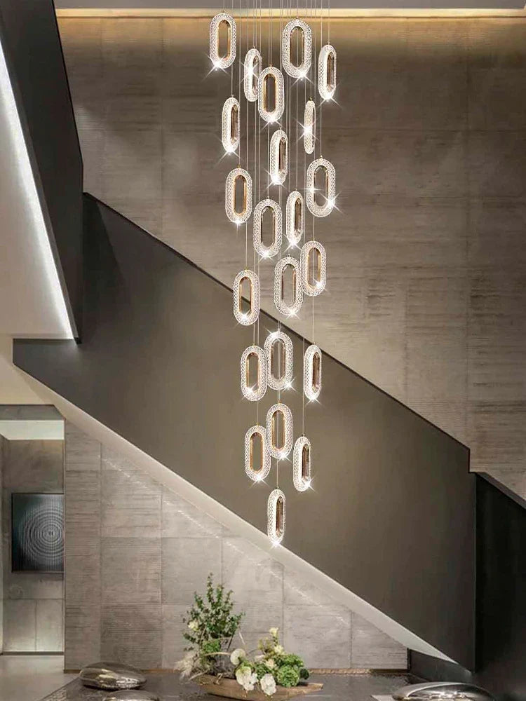 lustres elliptiques modernes pour un éclairage intérieur élégant