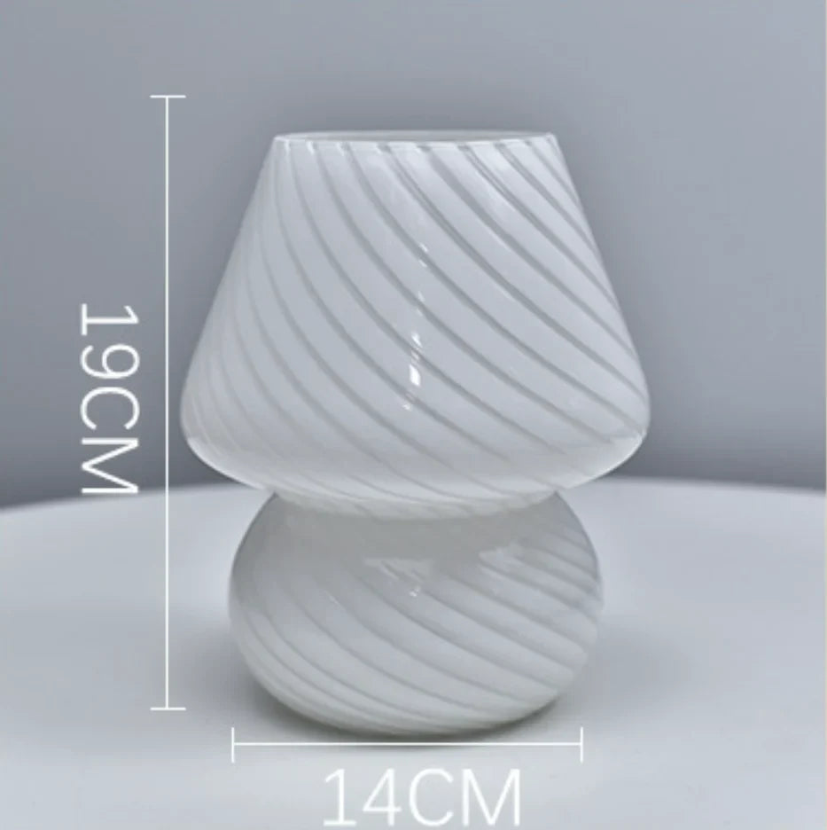 Lampe de bureau LED en verre