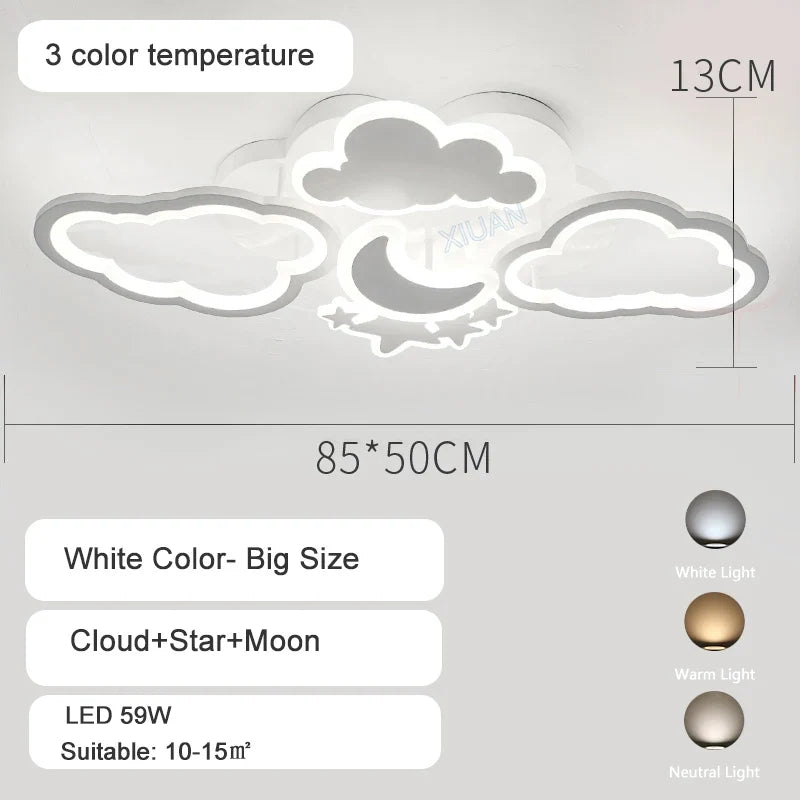 Plafonniers pour chambre d'enfant Pépinière LED Princesse Bébé