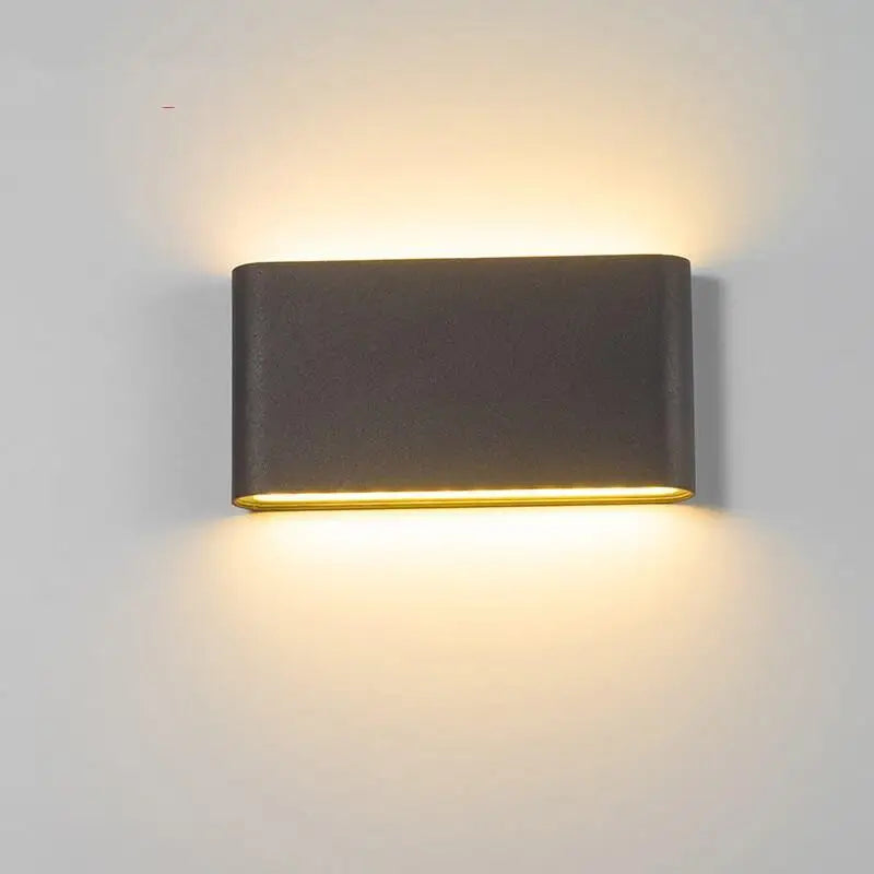 applique murale moderne étanche en aluminium pour extérieur décoratif