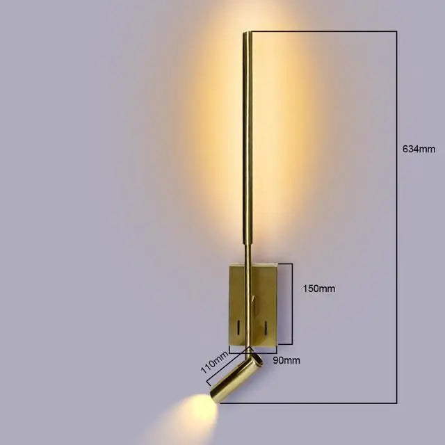 applique led moderne pour décoration canapé