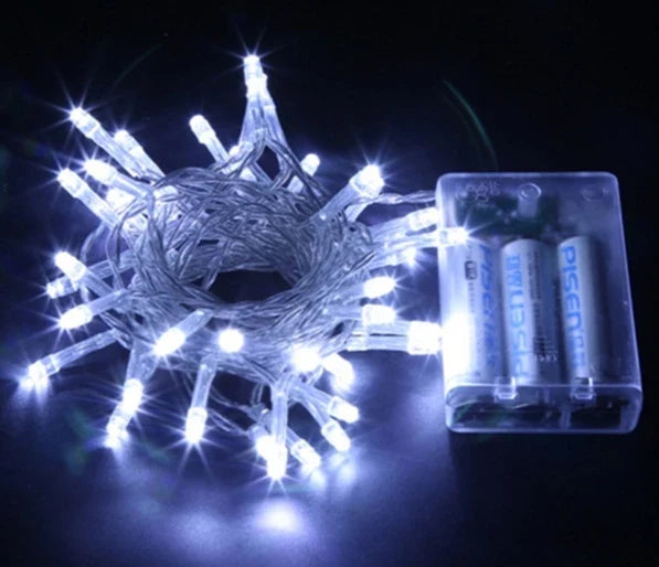 guirlande lumineuse LED à piles pour décorations de fête