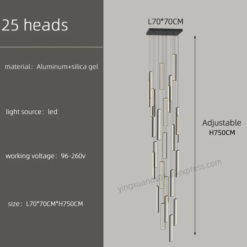 lustre suspendu moderne style loft pour intérieur élégant