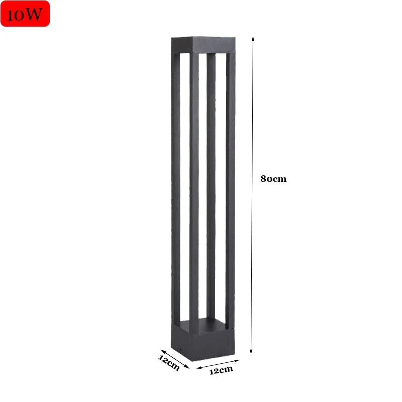 lampe extérieure moderne étanche pour jardin et parc