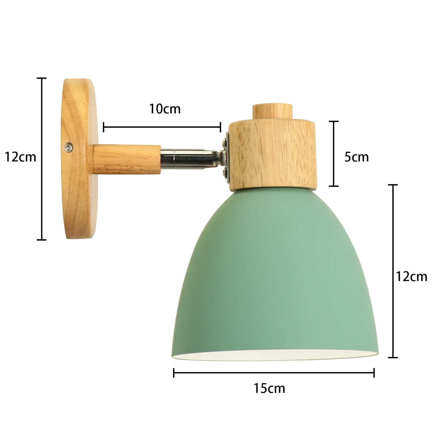 applique murale led nordique bois moderne décor maison