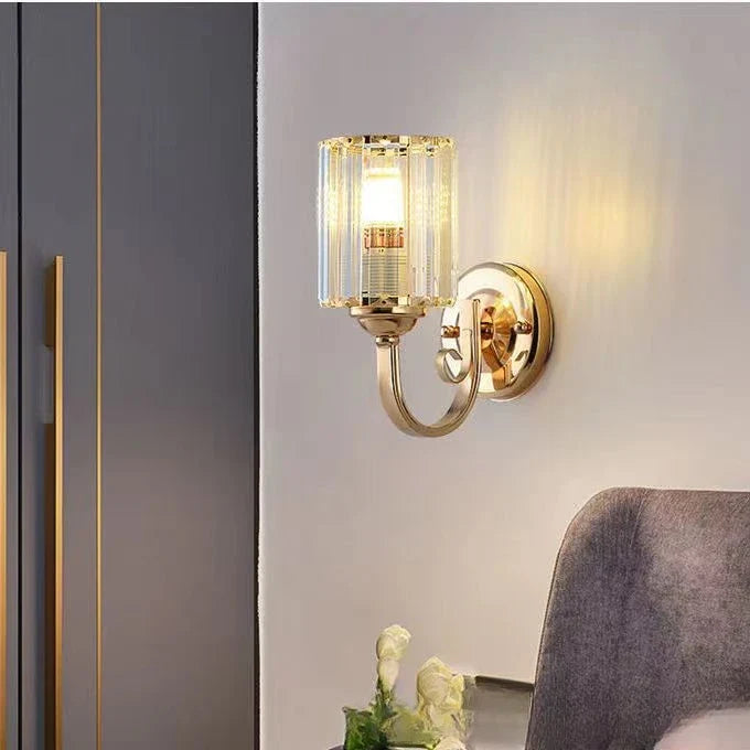 applique murale en cristal style européen coupe diamant brillante art déco