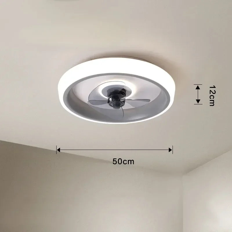 ventilateur silencieux avec lames invisibles et éclairage intégré