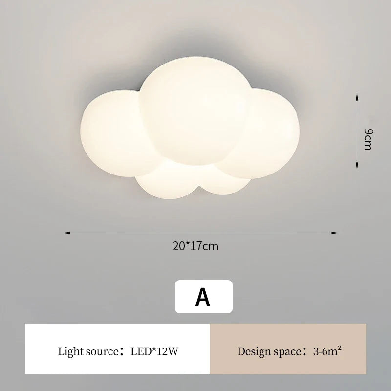 applique murale nuage blanche lampe enfant design moderne et chaleureux
