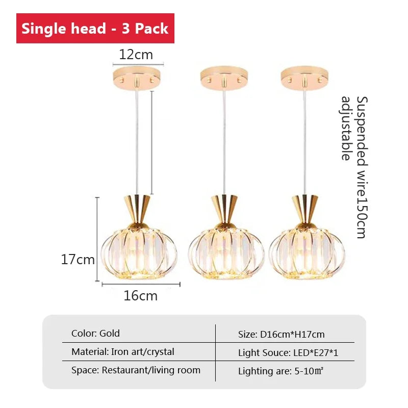 lustre moderne en cristal pour éclairage décoratif élégant