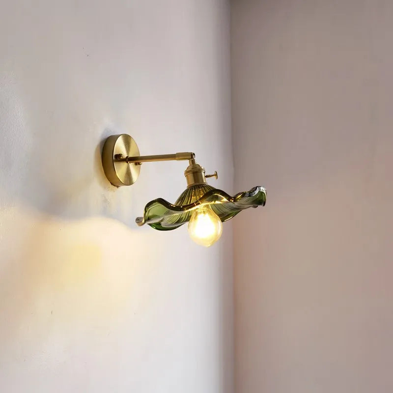 American Vintage Glass Wall Sconce Light Fixtures with E27 Led Lamp