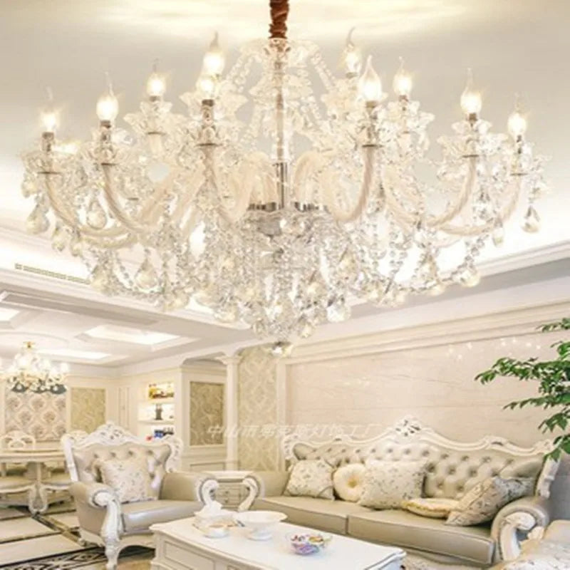 lustre moderne en cristal design pour décoration intérieure