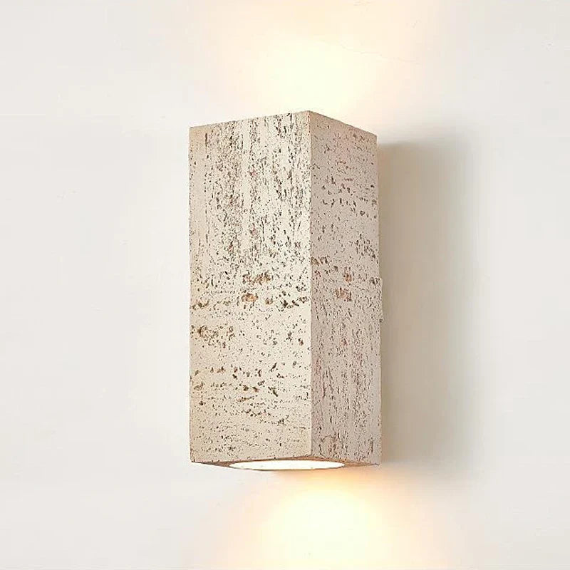 applique murale nordique led wabi-sabi en ciment rétro