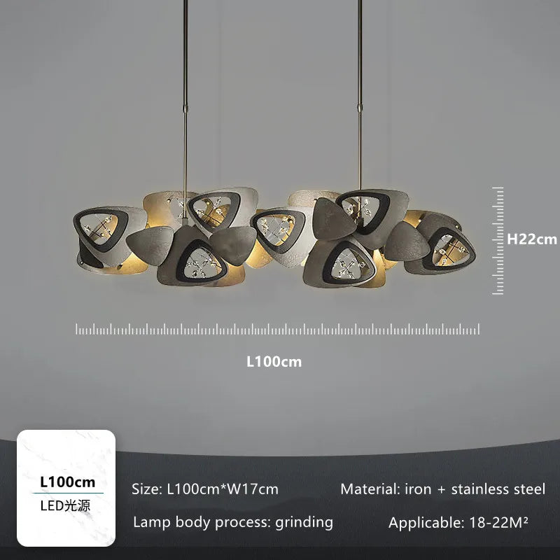 lustre postmoderne créatif en cristal suspension luminaire