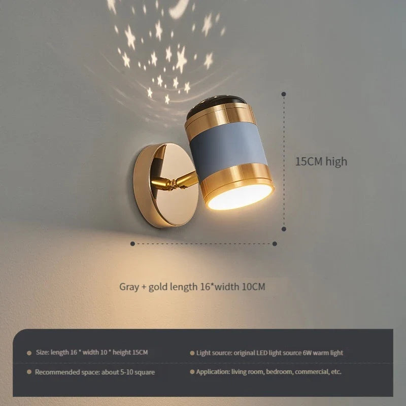 applique murale led rotative moderne lampe de lecture décoration luminaria