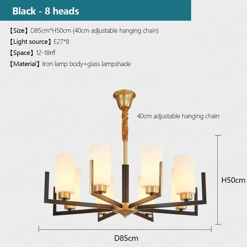 lustre style chinois rétro led design luxe suspension luminaire