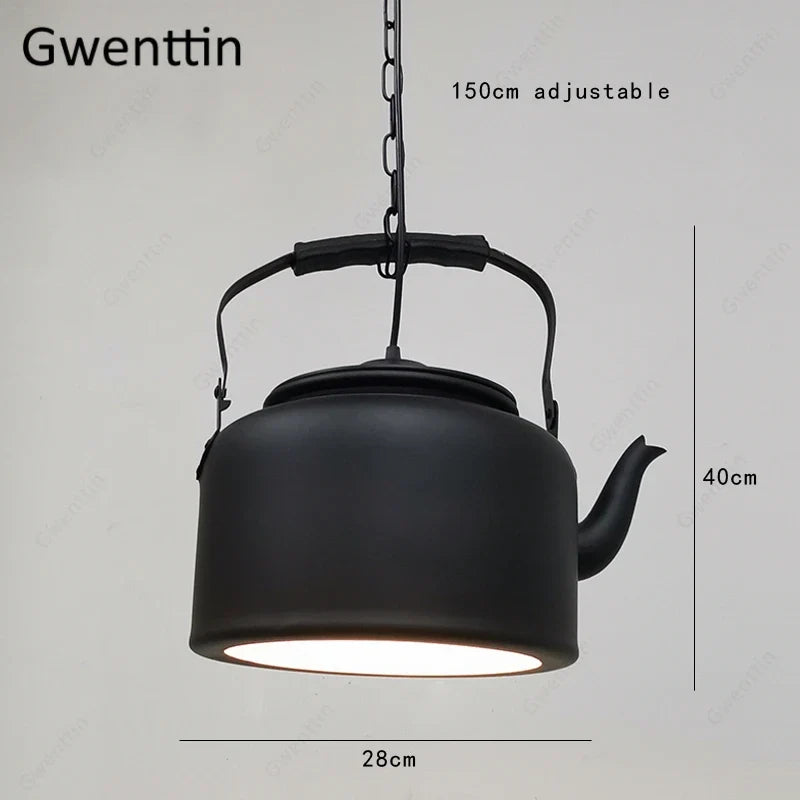 suspension en fer design moderne pour décoration industrielle