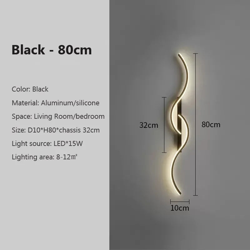 Applique murale LED moderne et minimaliste