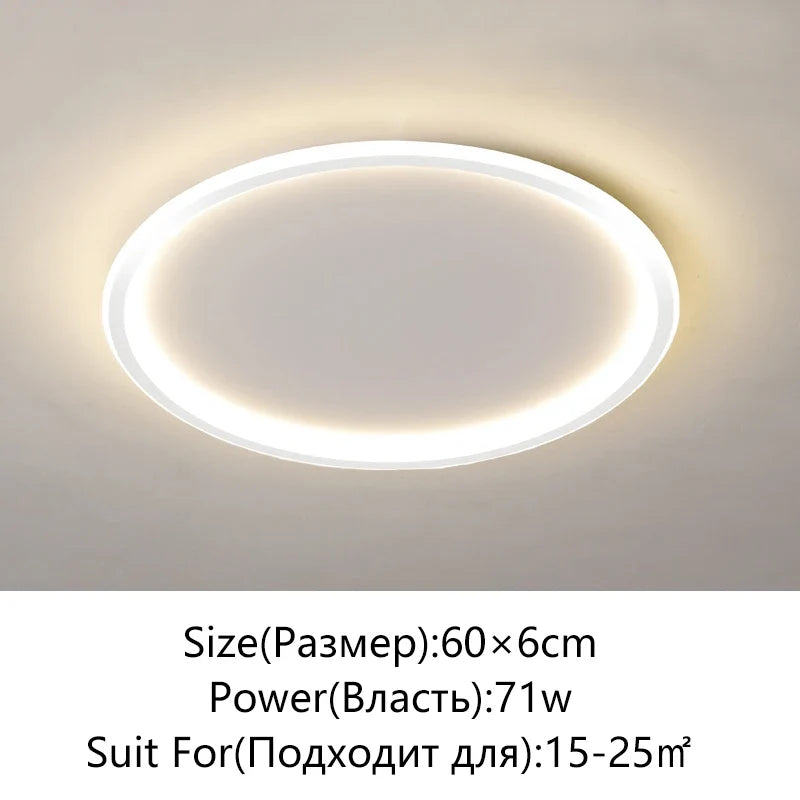 plafonnier led moderne simple variable ronde ou carrée