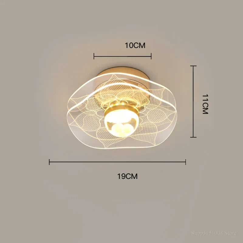 plafonnier led moderne nordique pour intérieur et balcon