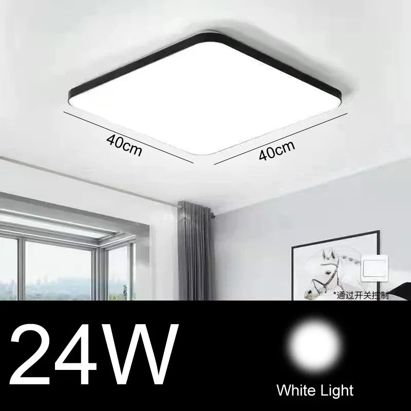 plafonnier led moderne ultra mince en acrylique pour un éclairage élégant