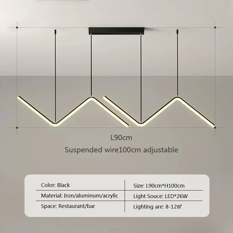 lustre moderne à led avec télécommande pour intérieur élégant