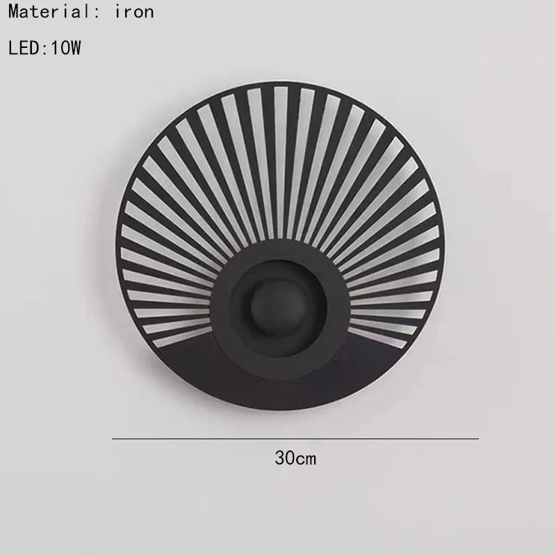 applique murale led ronde art déco pour ambiance chaleureuse