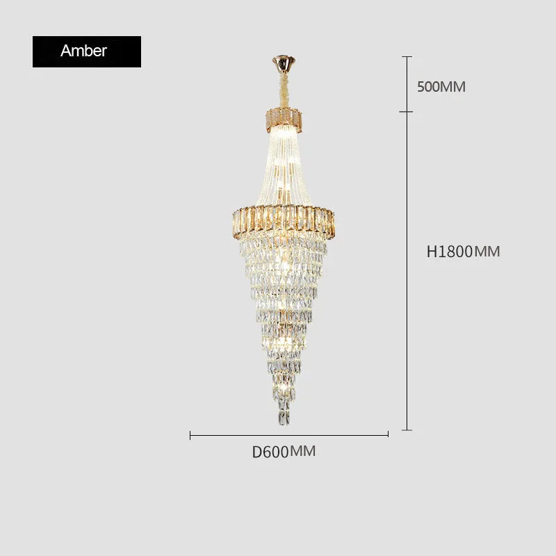 lustre contemporain en cristal pour décoration intérieure élégante