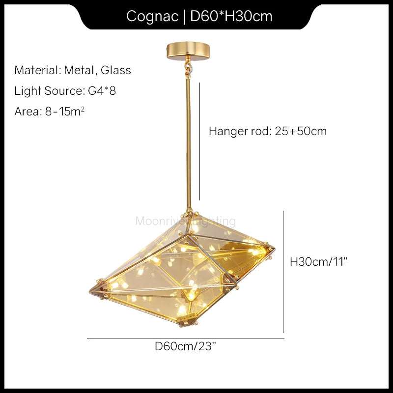 lustre en cristal moderne en forme de goutte d'eau décoratif pour intérieur