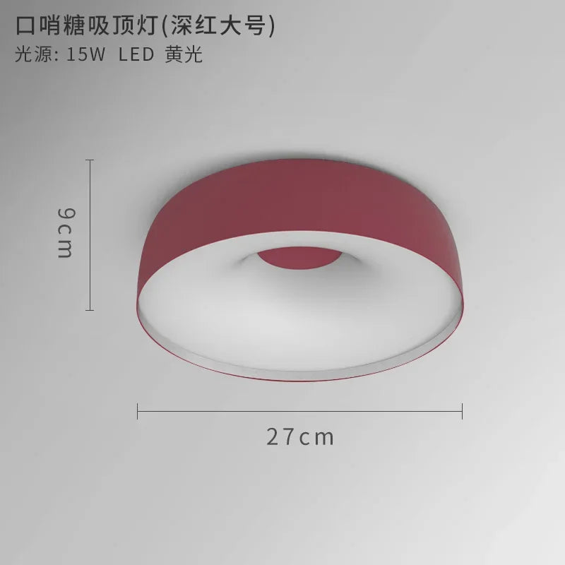 plafonnier nordique led pour éclairage intérieur moderne