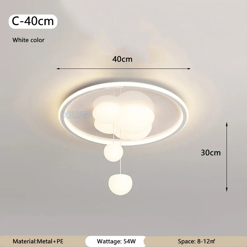 lustre romantique à bulles pour salon et bureau