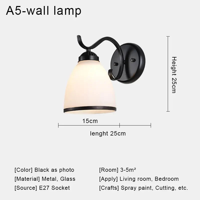 applique murale led rétro nordique moderne pour décoration intérieure