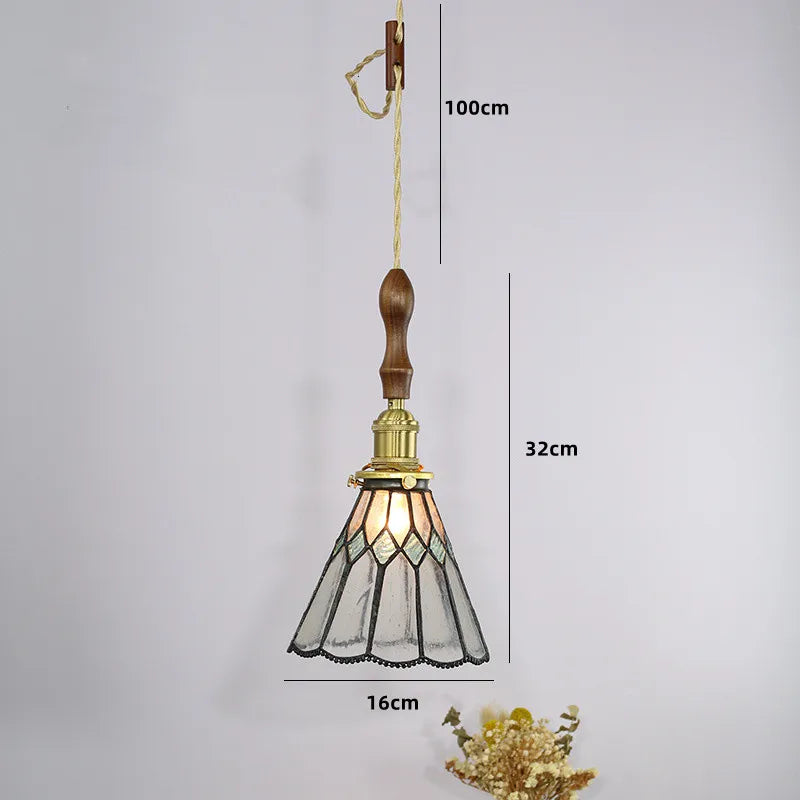 suspension nordique en cuivre avec verre teinté pour intérieur élégant