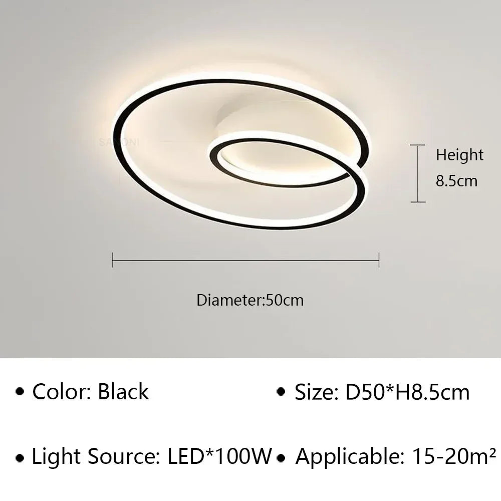 LED moderne Simple plafonnier allée Lustre pour salon salle à manger étude chambre décoration de la maison intérieur luminaire Lustre