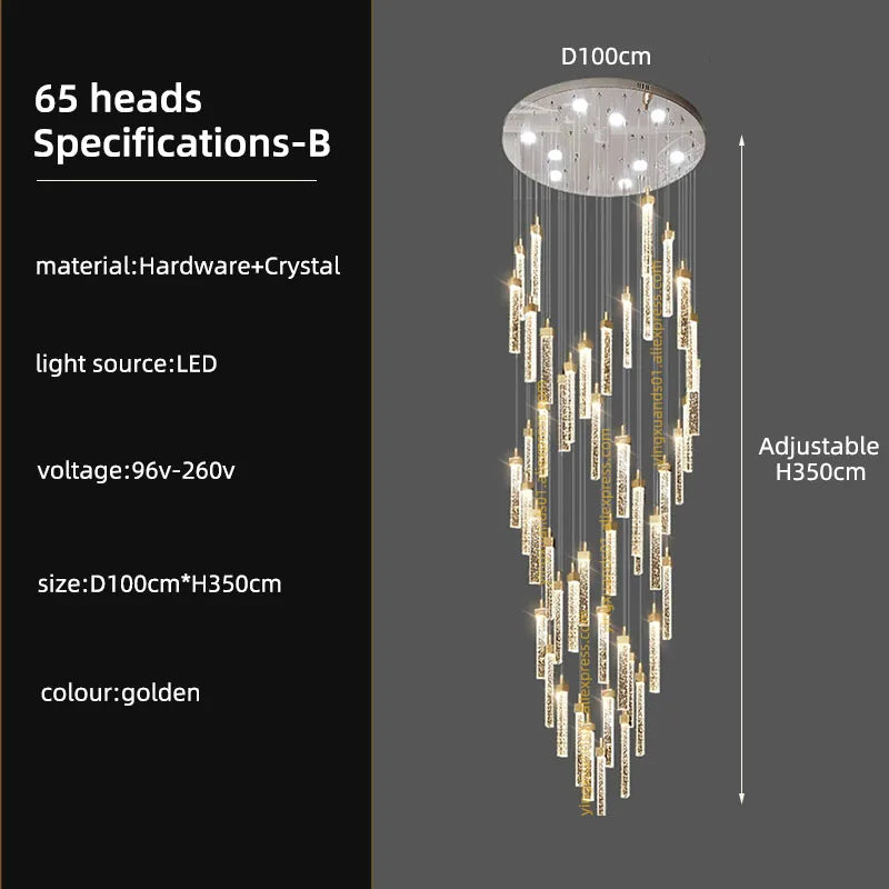lustre en cristal à led design moderne pour intérieur élégant