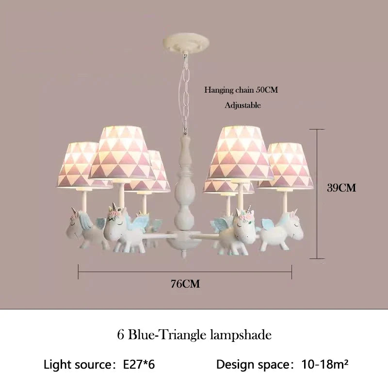 lustre enfant LED rotatif style nordique romantique et chaleureux