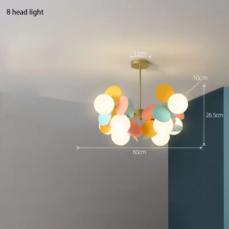 lustre moderne en verre design raisin doré luminaires suspendus